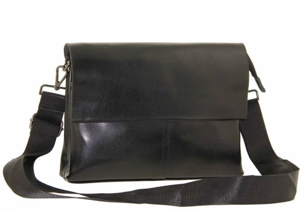 Men's leather shoulder bag with flap M 2029-4j