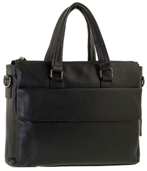 Men's leather bag three compartments for A4 format M 9068-5j