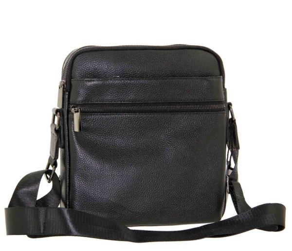 Men's leather bag tablet with two inputs M 9907-3j