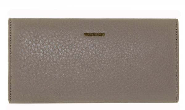 Leather wallet gray frame lock Pratero K 19-069-4