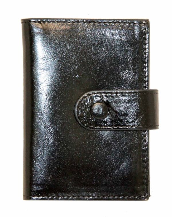 Leather business card holder black VZ 3103