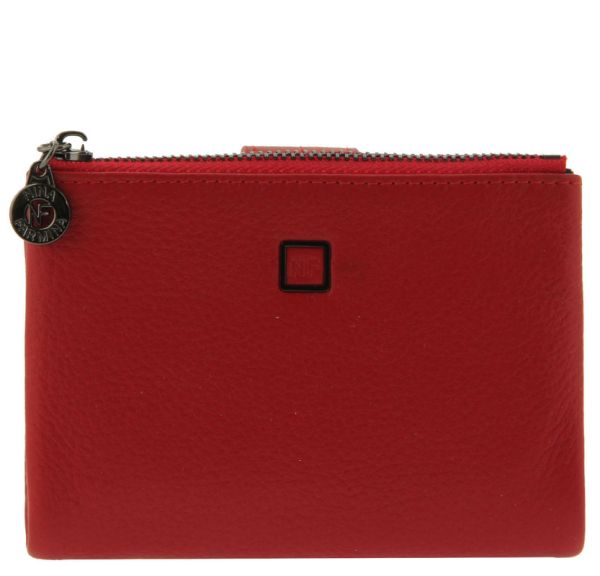 Red leather wallet Nina Farmina K 3227-5