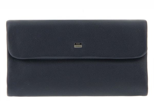 Women's blue leather wallet Nina Farmina K 3239-3