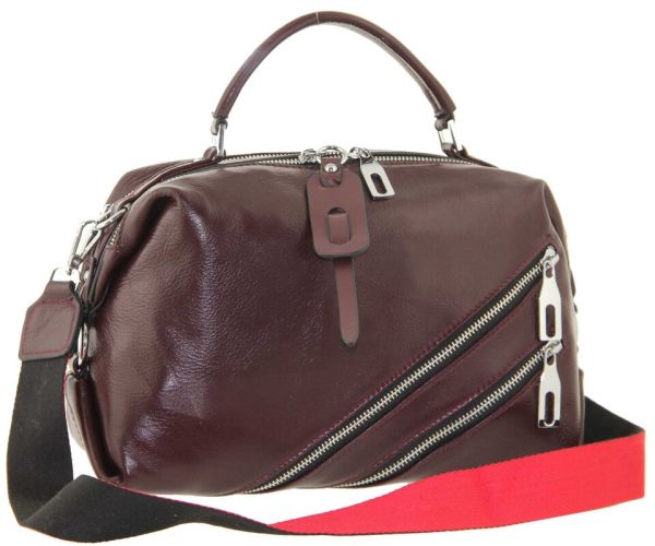 Women's leather barrel bag LMR 7738-7j