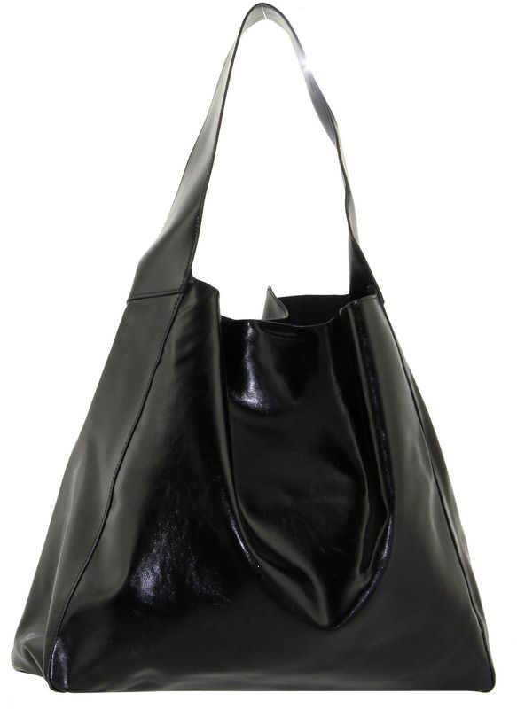Large leather shoulder bag model bag in a bag Polina & Eiterou W 5930j